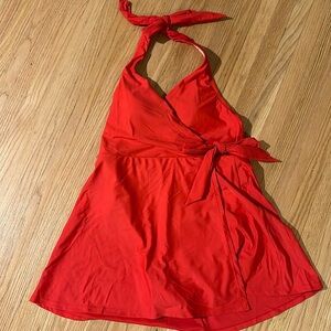 J.Crew Red Halter Bathing Suit